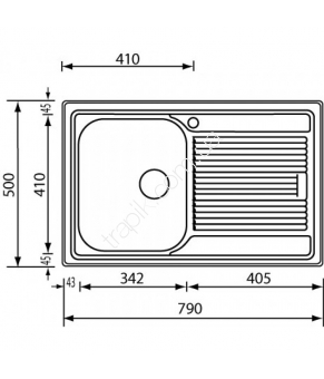 Мойка CM SPA Zenith Microdecor 11271