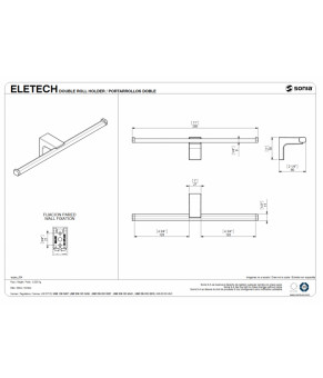 Полотенцедержатель Sonia Eletech (114375)