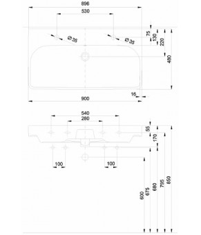 Умывальник Kolo Traffic L91590900