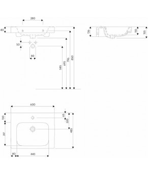 Умывальник Kolo Modo L31960000