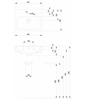 Умывальник Kolo Nova Pro M32146000