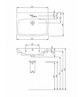 Умывальник Kolo Nova Pro M31166000