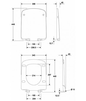 Сиденье Kolo Nova Pro M30116000