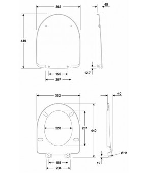 Сиденье Kolo Nova Pro M30111000