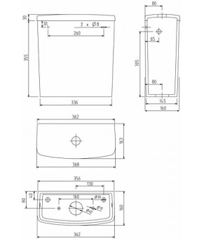 Бачок Kolo Nova Pro M34011000
