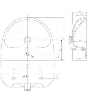 Умывальник Kolo Nova Pro M31155000