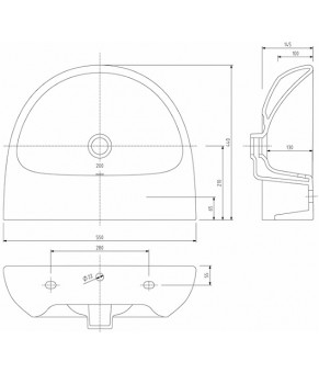Умывальник Kolo Nova Pro M31055000