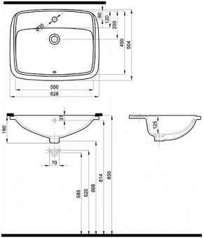 Умывальник Kolo Nova Pro M31858000