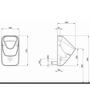 Писсуар Kolo Nova Pro M36010000