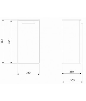 Шкафчик Kolo Nova Pro 88428000