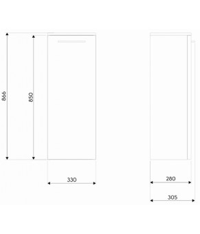 Шкафчик Kolo Nova Pro 88436000