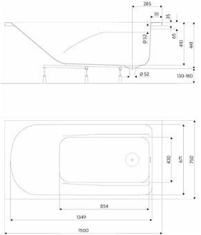 Ванна Kolo Comfort XWP1450000