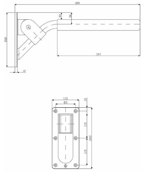 Поручень Kolo Lehnen Evolution L30401001