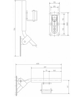 Поручень Kolo Lehnen Evolution L30411001