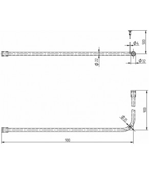 Карниз Kolo Lehnen Concept L63101000