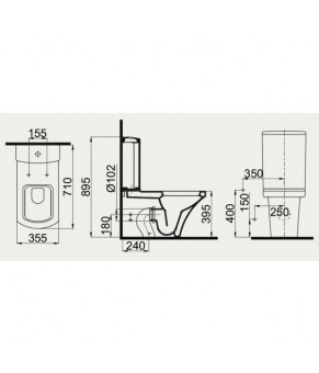 Унитаз Idevit Vega 2804-0607