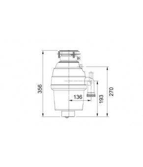 Измельчитель пищевых отходов Franke Turbo PLUS TP-50