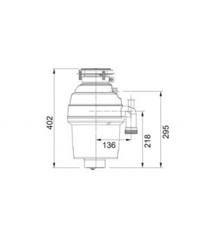 Измельчитель пищевых отходов Franke Turbo PLUS TP-75