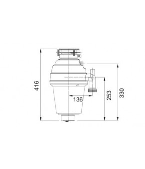 Измельчитель пищевых отходов Franke Turbo PLUS TP-125