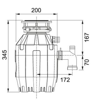 Измельчитель Franke Turbo Elite TE-50 (134.0535.229)