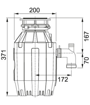 Измельчитель Franke Turbo Elite TE-75 (134.0535.241)