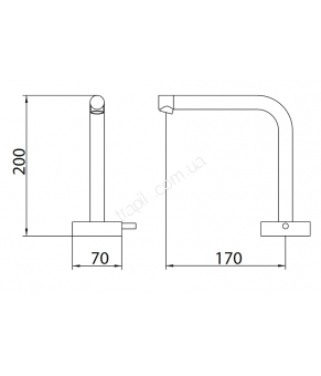 Смеситель Linki Round RND005S