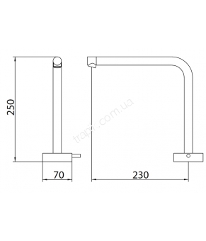 Смеситель Linki Round RND006S