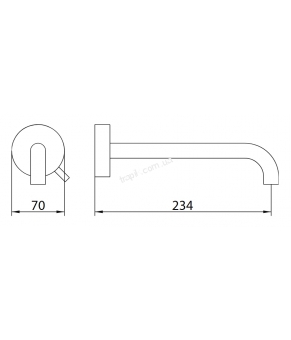Смеситель Linki Round RND039S