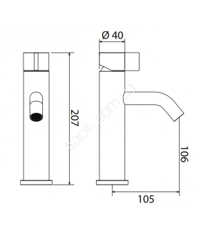 Смеситель Linki Insert INS001S белый