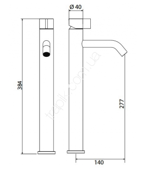 Смеситель Linki Insert INS011S белый
