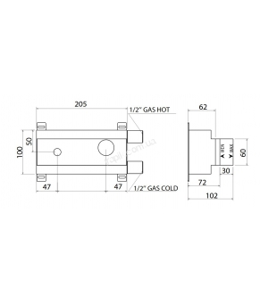 Внутрішня частина змішувача Linki Insert BOX 001