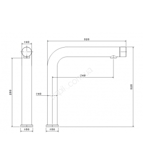 Смеситель Linki Puro PUR012BKS