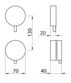 Смеситель Linki Round RND171S