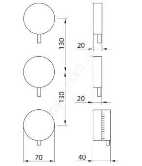 Смеситель Linki Round RND172S