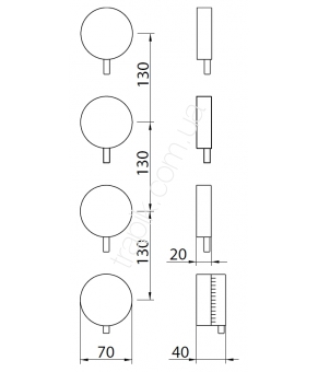 Смеситель Linki Round RND173S