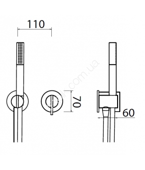 Смеситель Linki Insert INS210S