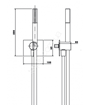 Душевой гарнитур Linki Insert INS205S