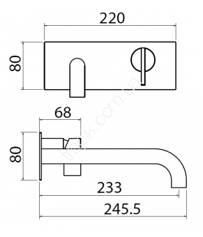 Смеситель Linki Insert INS235S