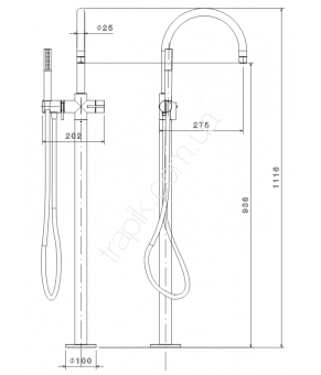 Смеситель Linki Insert INS070S