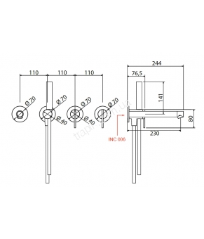 Смеситель Linki Stylo STY230S