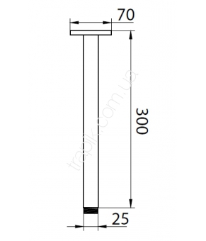 Держатель верхнего душа Linki P360 ACC033S