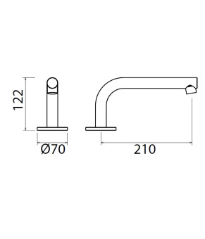 Излив для ванны Linki Spouts CAN034S