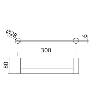 Держатель полотенца Linki accessories INS505S