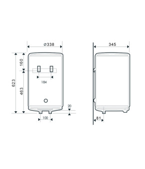 Водонагреватель бытовой электрический Atlantic Opro Slim PC 30 831074