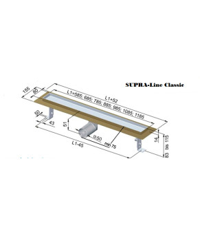 Трап Inox Style 985 мм L98503