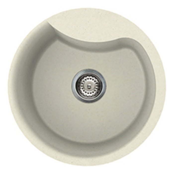 Мийка Elleci Ego Round bianco antico 62