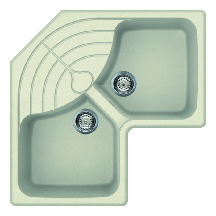 Мийка Elleci Master Corner bianco antico 62