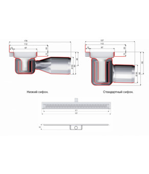 Трап ACO ShowerDrain C 408756 9010.88.07