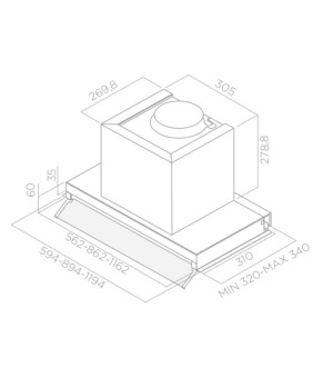 Вытяжка Elica BOX IN PLUS IXGL/A/60