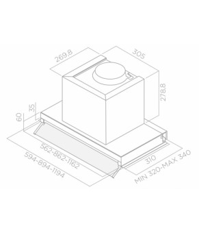Вытяжка Elica BOX IN PLUS IXGL/A/90